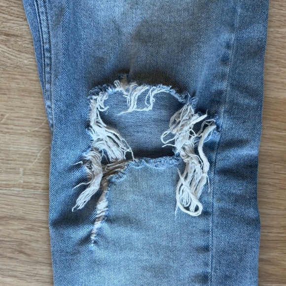 TOPMAN Men’s Distressed Stretch Skinny Blue Jeans 30x30 US 30S Short - Picture 4 of 4